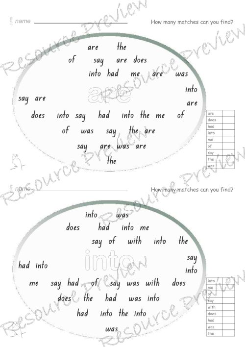 Sightword Match Lv1-7 - Image 2