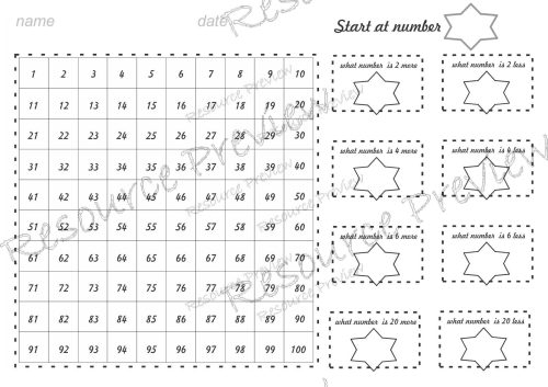 Hundred chart skip counting activities 2,3,5,10 - Image 3
