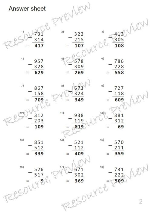 Addition algorithm 3 digit (regrouping ones column) - Image 3
