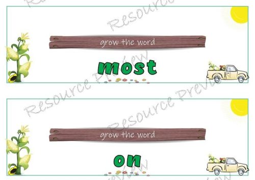 Sight word Grow and Mirror Lv1-8 - Image 6