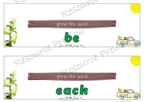 Sight word Grow and Mirror Lv1-9 - Image 6