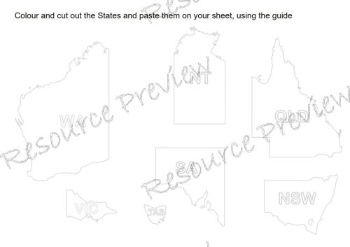 Map work  - Australian States and Territories - Image 3
