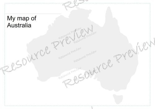 Map work  - Australian States and Territories