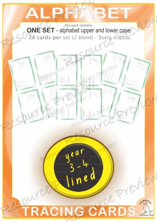 Alphabet Tracers y3-4 lined