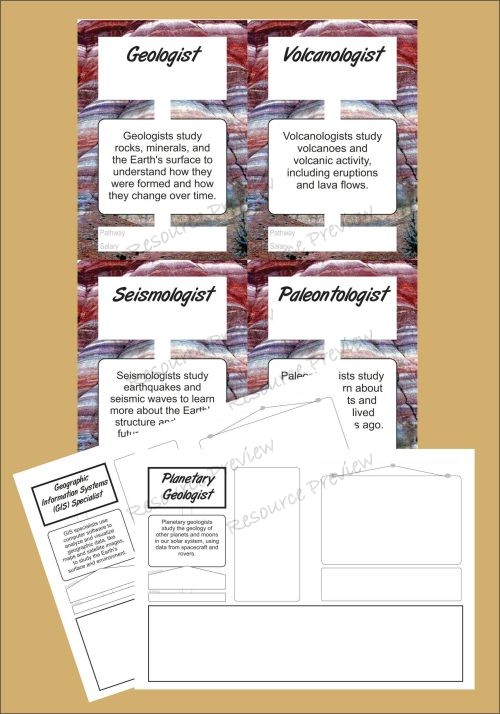 Exploring careers - geology