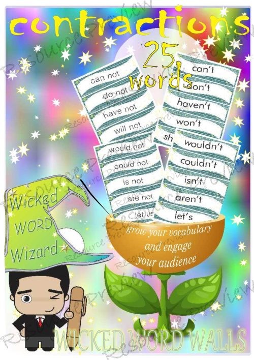 Contractions 25 words