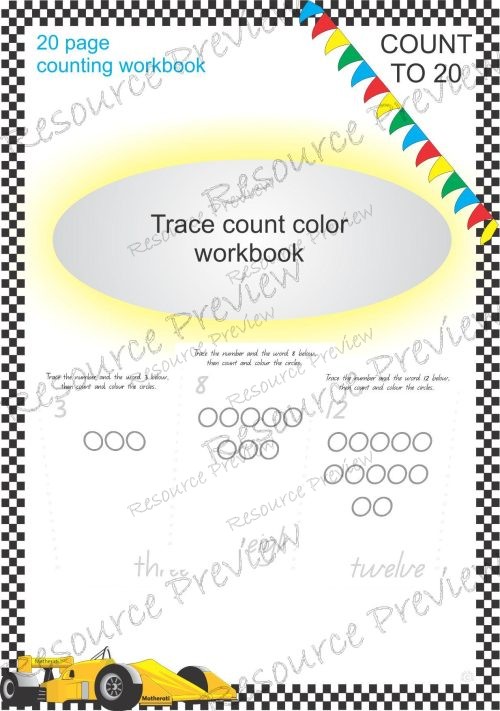 Count to 20 workbook
