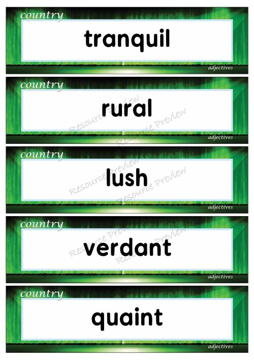 Adjectives - country 35 words - Image 2
