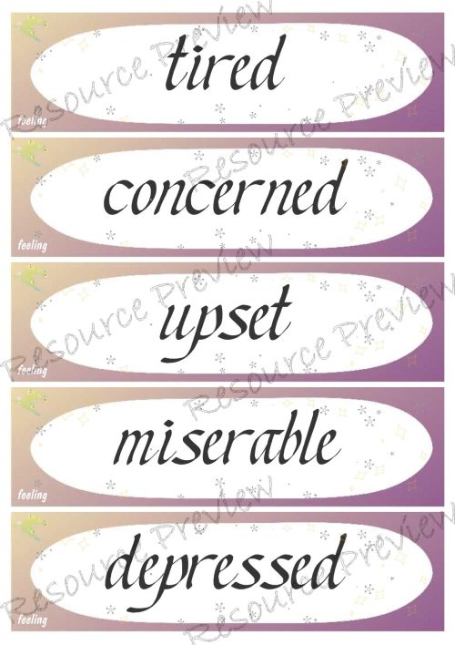 Verbs feeling 30 words - Image 2