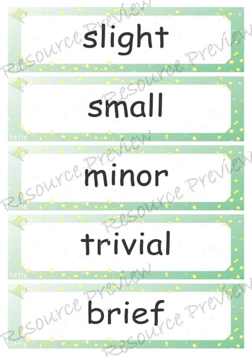 Synonyms for big little 30 words - Image 3