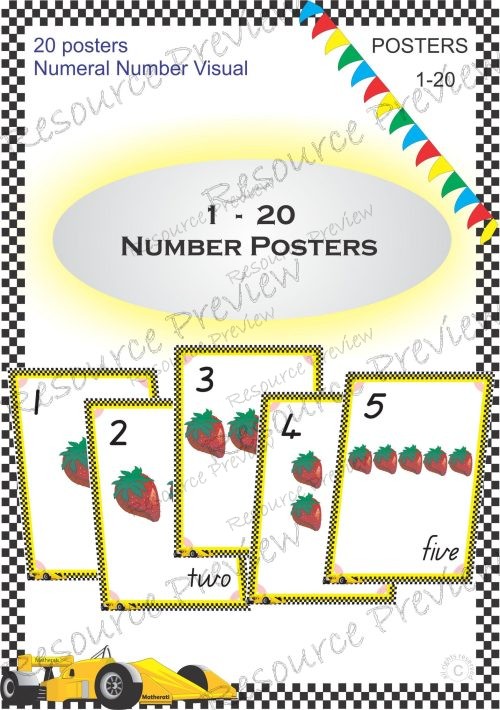 Number Posters 1-20