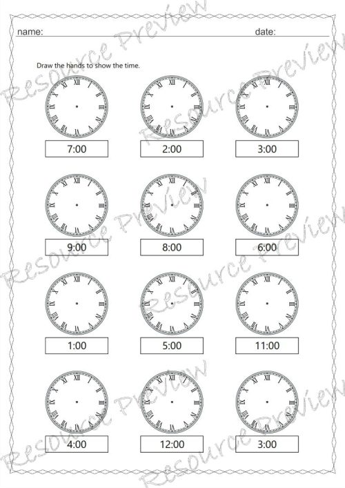 Roman numeral time O'clock - Image 4