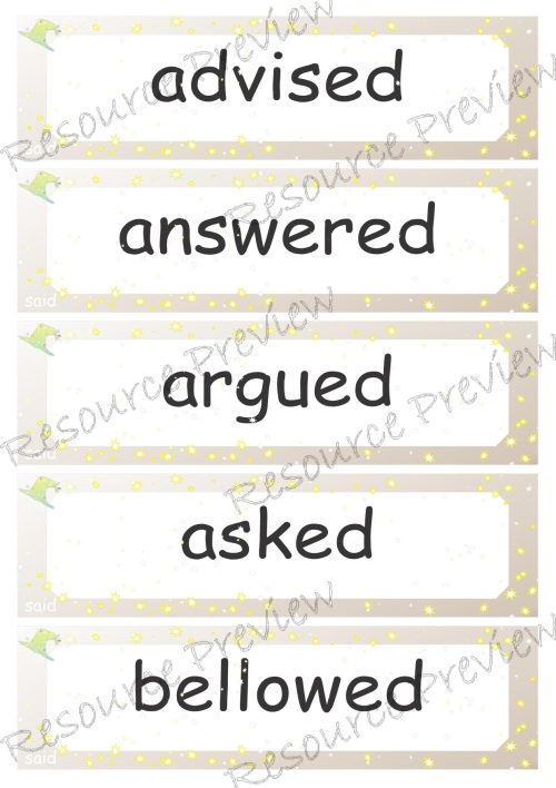 Synonyms for said 50 words - Image 2