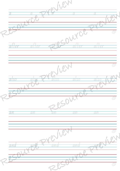 Sightword practice booklet Lv1-1-50words - Image 3