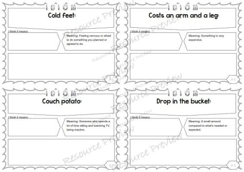 Idiom of the day - Set 1 x40