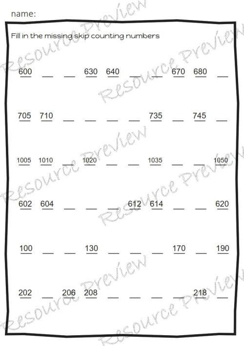 Skip counting 1 2 5 10+ pack - Image 5