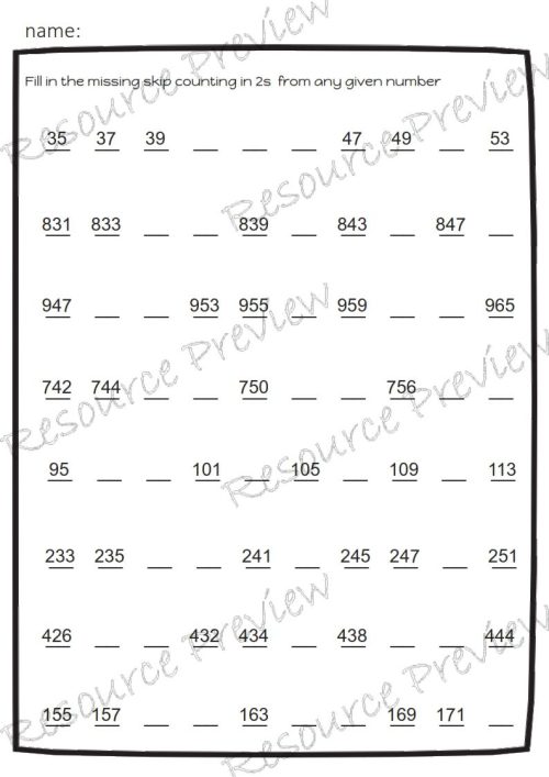 Skip counting 1 2 5 10+ pack - Image 6
