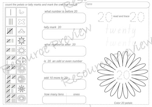 Number sense Write and Wipe 1-20 - Image 4