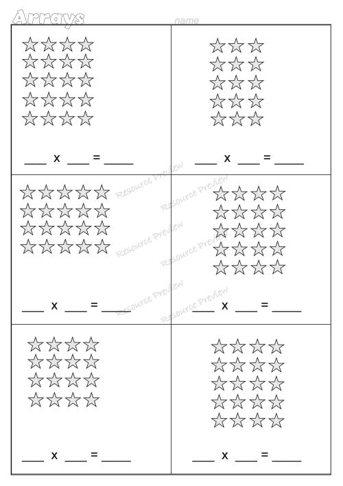 Array worksheets - Image 5