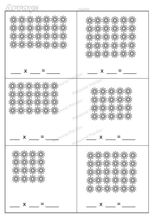 Array worksheets - Image 6