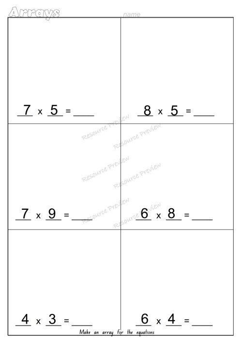 Array worksheets - Image 7