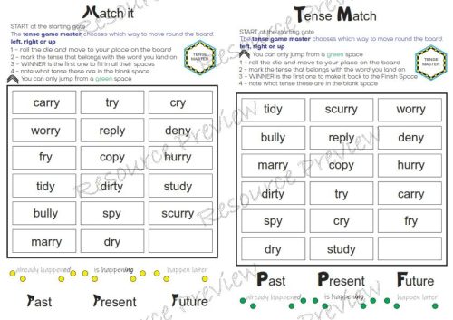 Verb tense activities ed and ing rule 4 swap it - Image 3