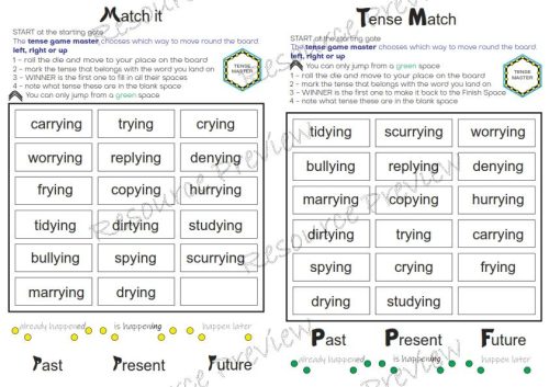 Verb tense activities ed and ing rule 4 swap it - Image 4