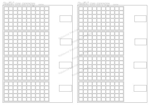 Array build-it worksheets - Image 3