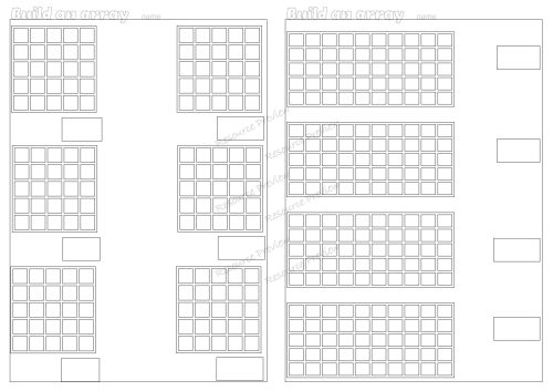 Array build-it worksheets - Image 5
