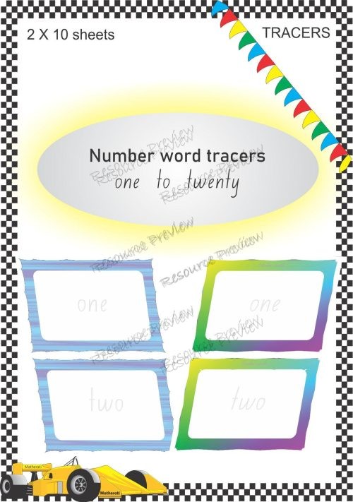 Number word tracers