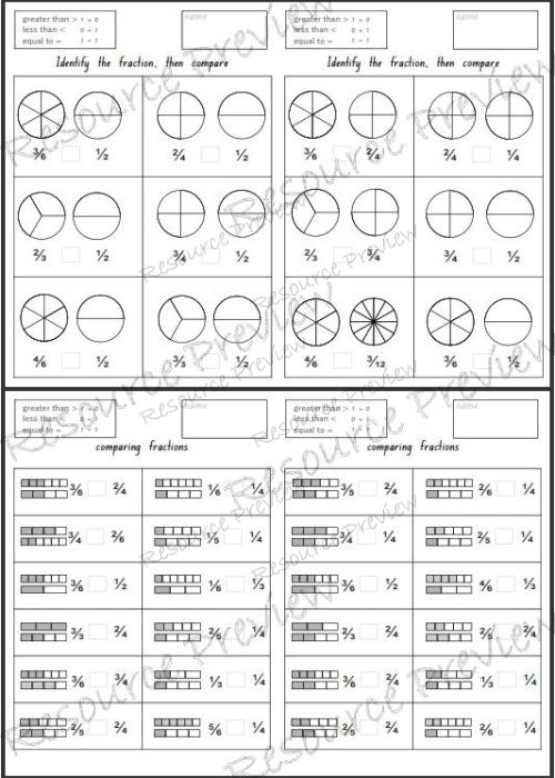 Identify then compare fractions - Image 2