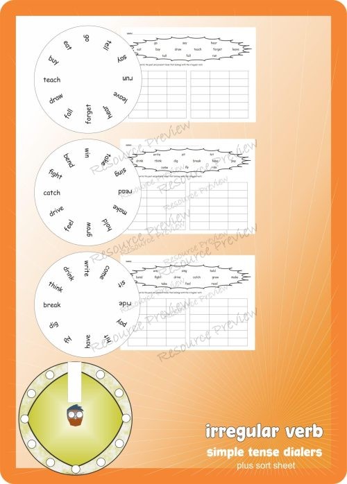 Irregular Verb tense dialer