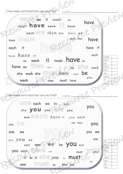 Sightword Match Lv1-9 - Image 3