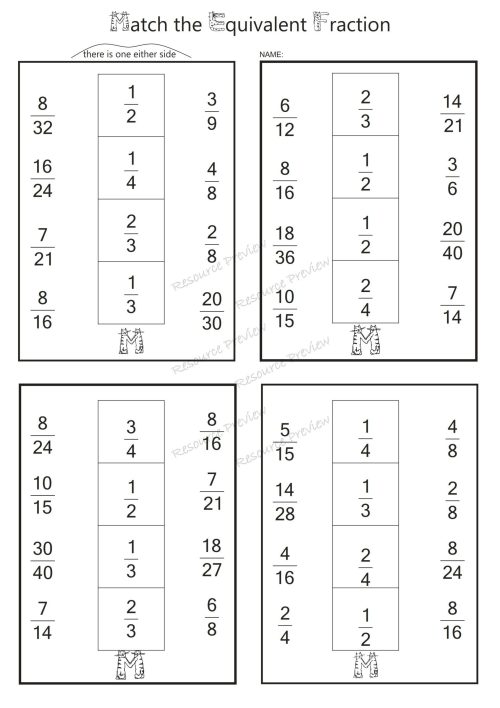 Match the equivalent fractions - Image 4
