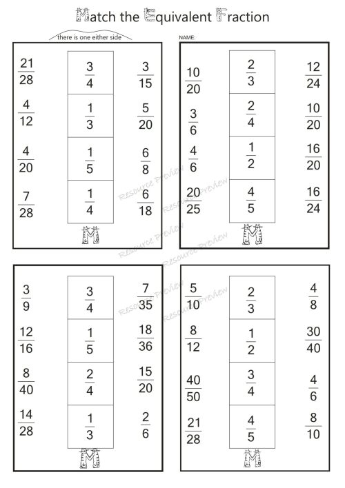 Match the equivalent fractions - Image 2