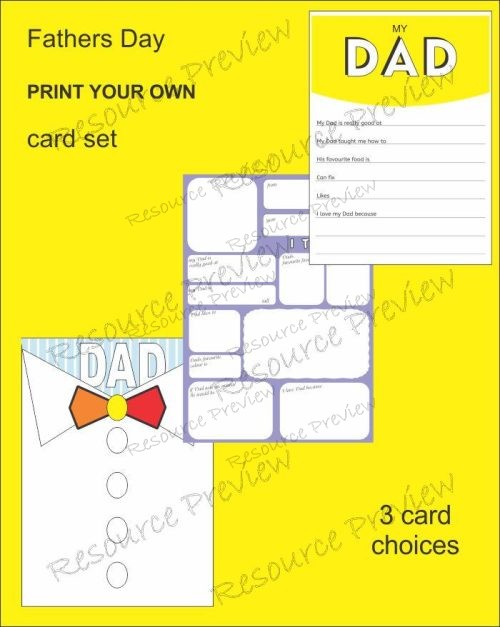 Fathers Day Card MYO