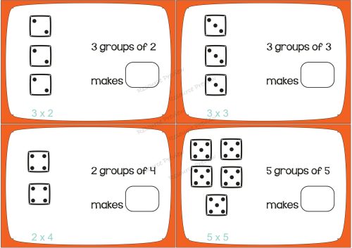 Multiplication cards x 12 - Image 2