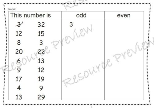Identify odd and even numbers pack - Image 6
