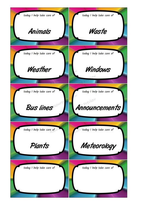 Classroom Jobs Board 98 - Image 5