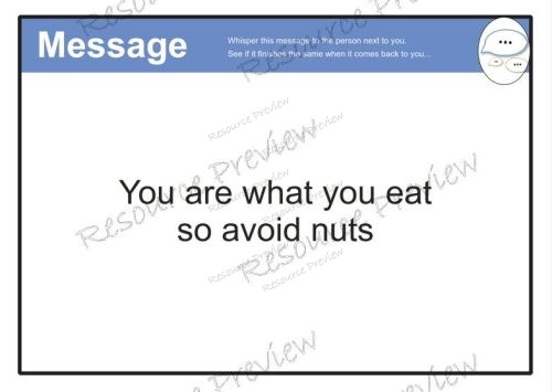Message along cards x32