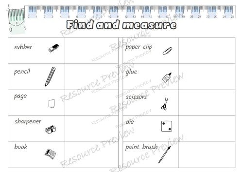 metric measurement activities
