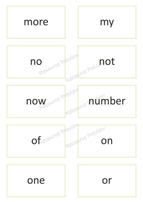 Sight word card variety  1st 100 - Image 4