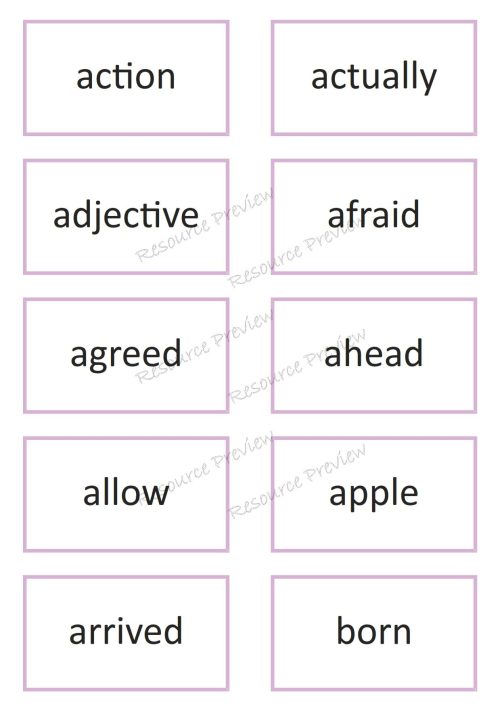 Sight word card variety 10th 100 - Image 2