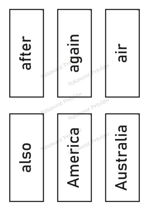 Sight word card variety  2nd 100 - Image 2