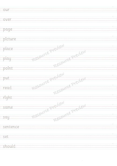 Sight word card variety  2nd 100 - Image 5