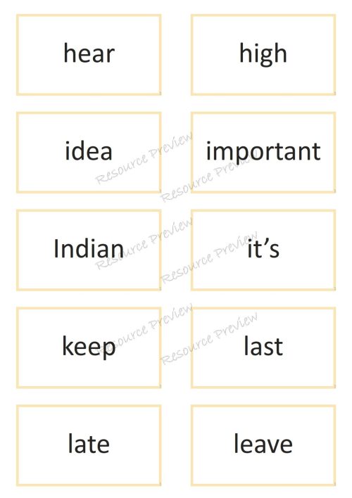 Sight word card variety  3rd 100 - Image 4