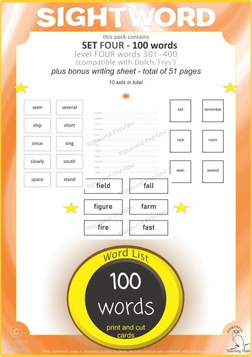 * BUNDLE Sight word card variety  10 set - Image 5