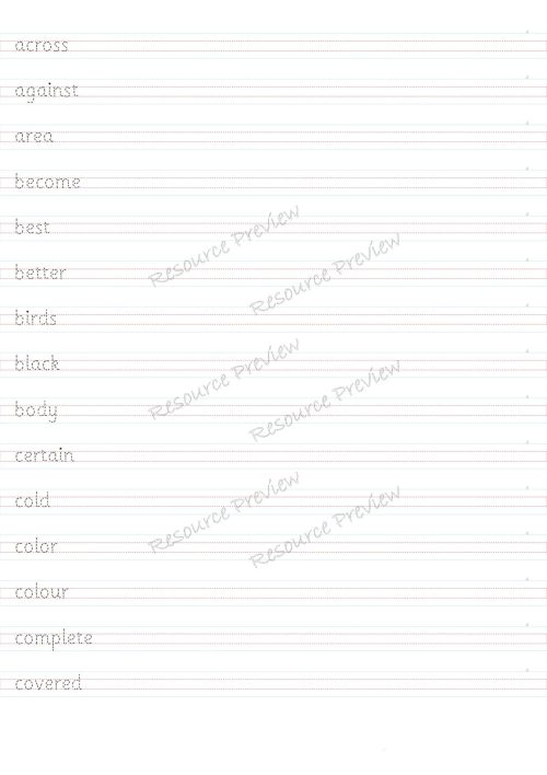 Sight word card variety  4th 100 - Image 2