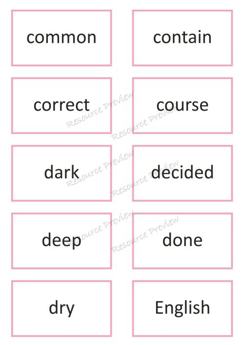 Sight word card variety  5th 100 - Image 3