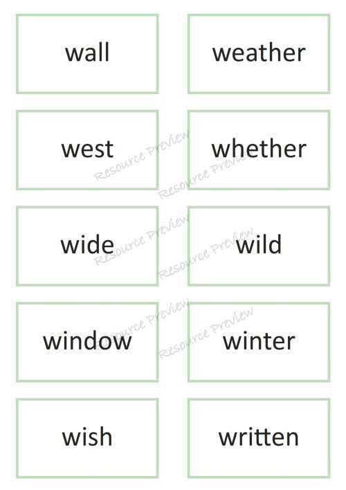 Sight word card variety  6th 100 - Image 3